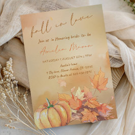 Fall in Love Bride-to-Be - ロマンティックな秋の花嫁 招待状