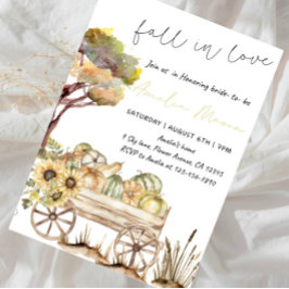 Fall in Love Bride-to-Be - ロマンティックな秋の花嫁 招待状