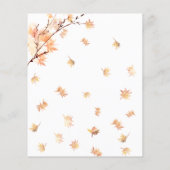 Fall In Love | Budget Bridal Shower Invitation (裏面)