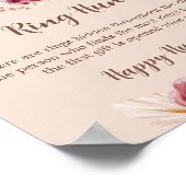 Fall In Love Elegant Ring Hunt Bridal Shower Game ポスター (角)