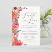 Fall In Love Engagement Invitation 招待状 (スタンド正面)