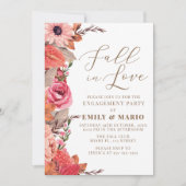 Fall In Love Engagement Invitation 招待状 (正面)