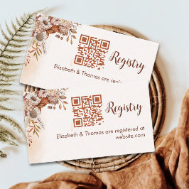 Fall in Love Fall Bridal Shower エンクロージャーカード