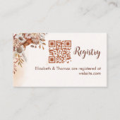 Fall in Love Fall Bridal Shower エンクロージャーカード (正面)