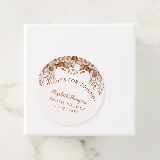 Fall in Love Fall Bridal Shower フェイバータグ (インサイチュ)