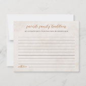 Fall in Love | Family Traditions Bridal Shower  シーズンカード (正面)