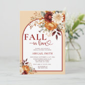 FALL IN LOVE FLORAL ARCH BRIDAL SHOWER 招待状 (スタンド正面)