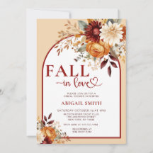 FALL IN LOVE FLORAL ARCH BRIDAL SHOWER