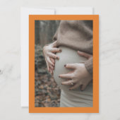 Fall in Love Gender Neutral Pumpkin Baby Shower 招待状 (裏面)