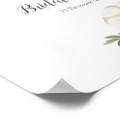 Fall in Love Marsala Pumpkin Welcome Sign ポスター (角)