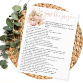 Fall in Love  Pass the Prize Bridal Shower Game チラシ