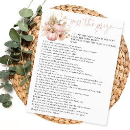 Fall in Love  Pass the Prize Bridal Shower Game チラシ