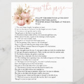 Fall in Love  Pass the Prize Bridal Shower Game チラシ (正面)