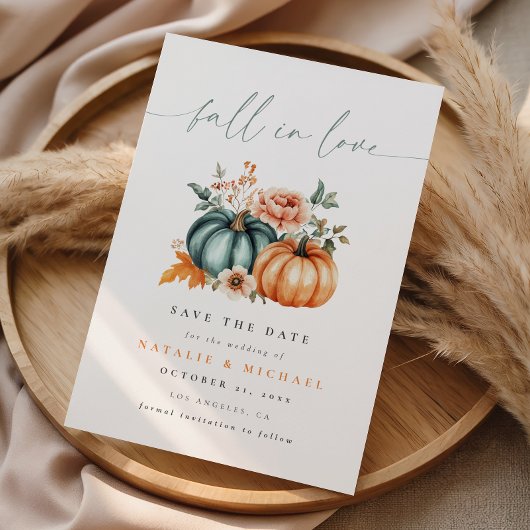 Fall in Love Pumpkin 結婚式 セーブザデート