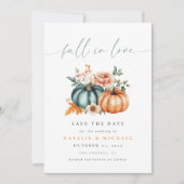 Fall in Love Pumpkin 結婚式 セーブザデート (正面)