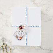 Fall In Love Pumpkin Floral Bridal Shower ギフトタグ (より糸付き)