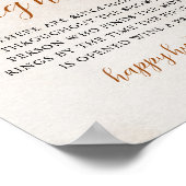 Fall in Love | Ring Hunt Bridal Shower Game Sign ポスター (角)