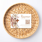 Fall In Love Rustic Autumn Wedding RSVP Card