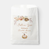 Fall In Love Rustic Bridal Shower フェイバーバッグ (正面)