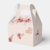 Fall In Love Rustic Pink Pumpkin Baby Shower フェイバーボックス (裏面サイド)