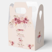Fall In Love Rustic Pink Pumpkin Baby Shower フェイバーボックス (オープン)