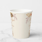 Fall In Love Rustic Terracotta Bridal Shower 紙コップ (右)