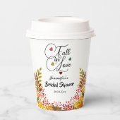 Fall in Love Script ブライダルシャワー 紙コップ (裏面)