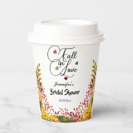 Fall in Love Script ブライダルシャワー 紙コップ