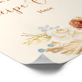 Fall In Love Terracotta Leave Your Recipe Card ポスター (角)