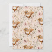 Fall in Love Wildflower Bridal Shower Invitation 招待状 (裏面)