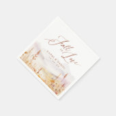 Fall In Love Wildflower Mountain Rustic Wedding スタンダードカクテルナプキン (角)