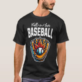 Fall In Love With Baseball Tシャツ (正面)
