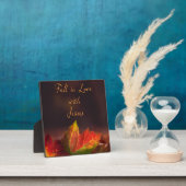Fall in Love with Jesus Christian Plaque Sign フォトプラーク (インサイチュ)