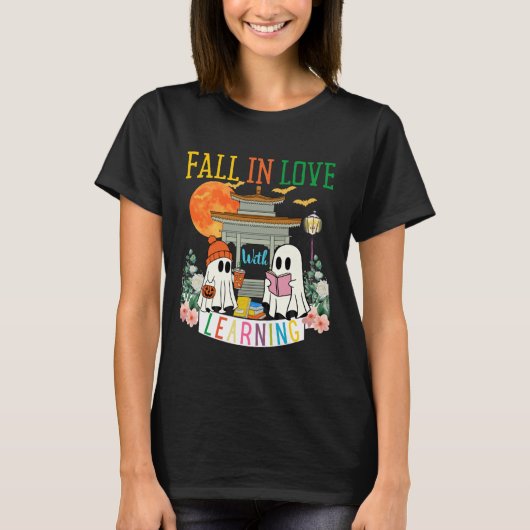 Fall in Love with Learning Autumn Ghost Teacher Ki Tシャツ (正面)