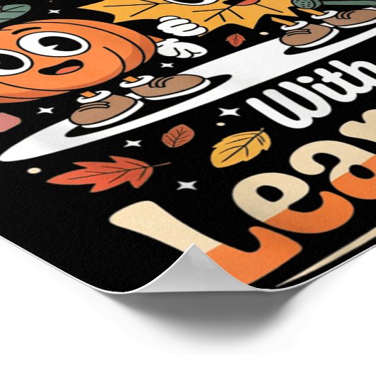 Fall In Love With Learning Autumn Pumpkin Teacher  ポスター (角)