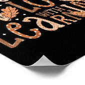 Fall In Love With Learning Teacher Autumn Pumpkin ポスター (角)