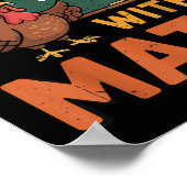 Fall In Love With Math 67 Turkey Math Teacher Than ポスター (角)