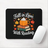 Fall In Love With Reading Autumn Pumpkin Mug Book  マウスパッド (マウス)
