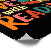 Fall In Love With Reading Autumn Thanksgiving Shir ポスター (角)