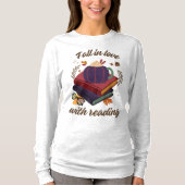Fall In Love With Reading- Pumpkin - Autumn Leaves Tシャツ (正面)
