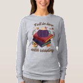 Fall In Love With Reading- Pumpkin - Autumn Leaves Tシャツ (正面)