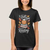 Fall in Love with Reading Teachers Bookworms Tシャツ (正面)