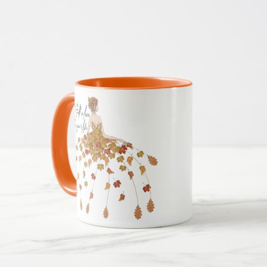 Fall in Love with Your Life マグカップ (正面左)