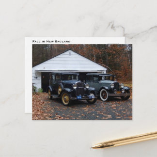 Fall in New England シーズンポストカード