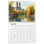 Fall in New York-USA Calendar カレンダー (1月 2027)