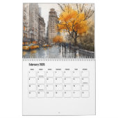 Fall in New York-USA Calendar カレンダー (2月 2026)