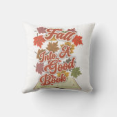 Fall Into A Good Book Autumn Reading Life クッション (裏面)