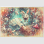 Fall Into Imagination Alice Fantasy Art Decoupage 薄葉紙 (正面)