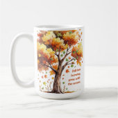 Fall Into Learning – Inspirational Autumn  コーヒーマグカップ (左)