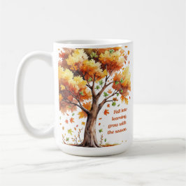 Fall Into Learning – Inspirational Autumn  コーヒーマグカップ